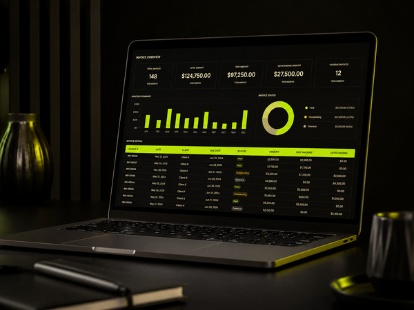 Freelancer Income & Invoice Tracker — Excel Spreadsheet Template